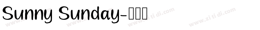 Sunny Sunday字体转换